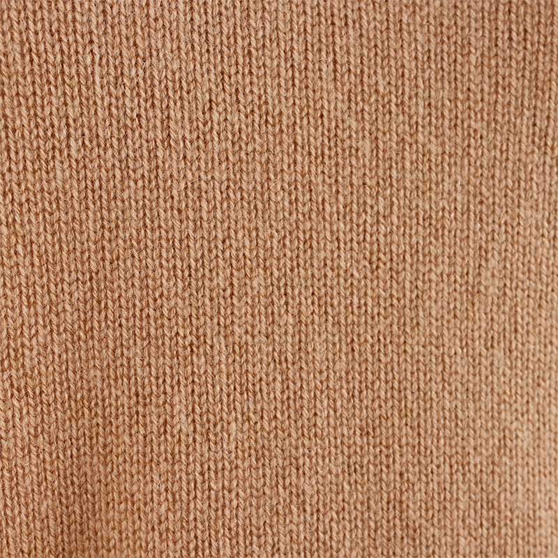 Cropped Knitted Brown Cashmere Sweater 6