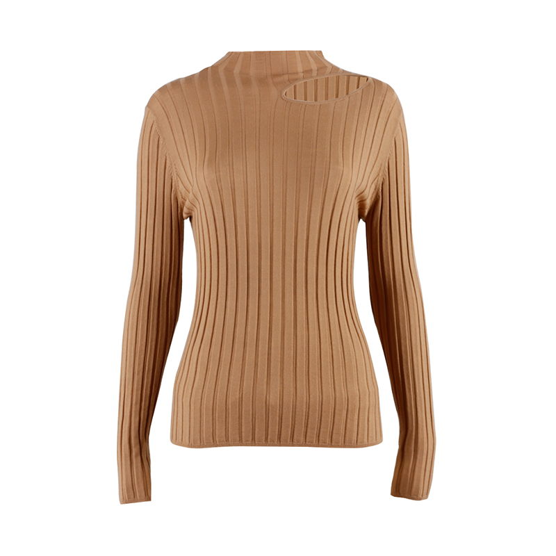 Solid Casual Womens Knit Sweater 1