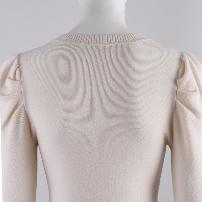 Thin Puff Sleeve Sweater For Ladies 6