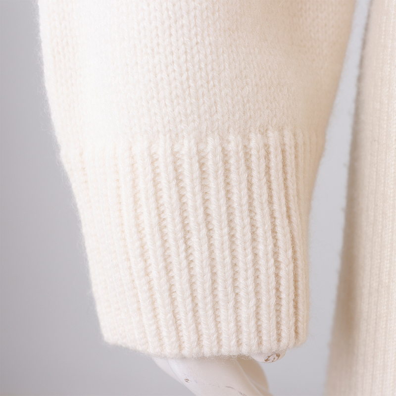 White Knit Women's Long Sweater 4