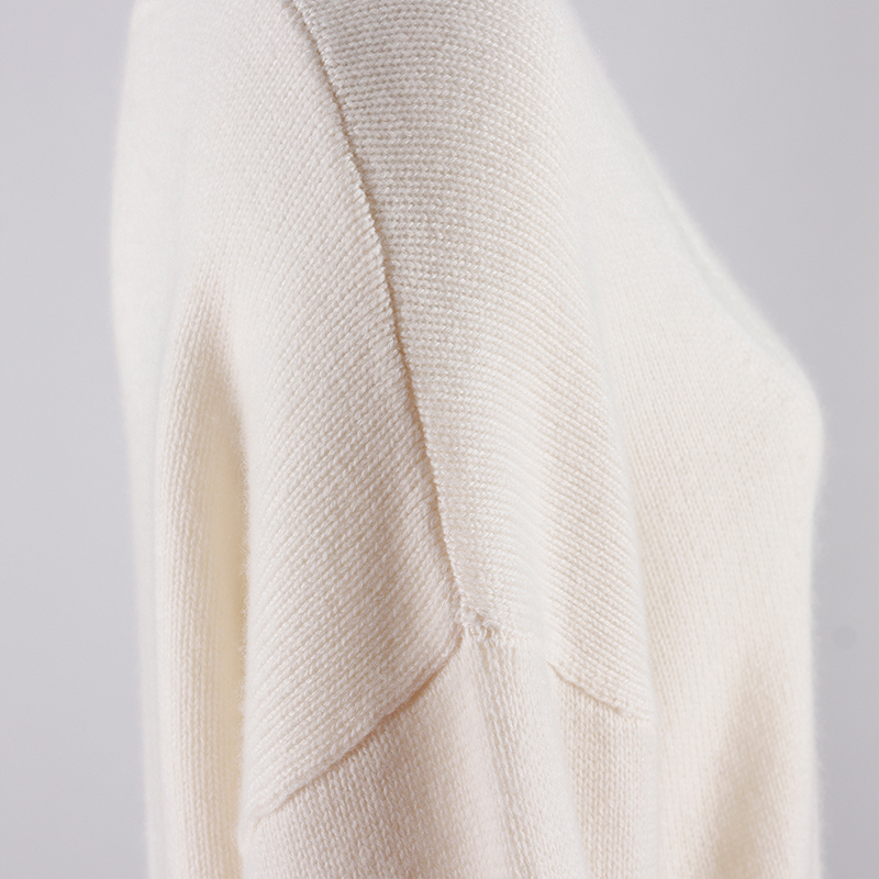 White Knit Women's Long Sweater 6