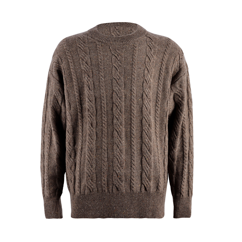 Brown Wool Pullover For Men1