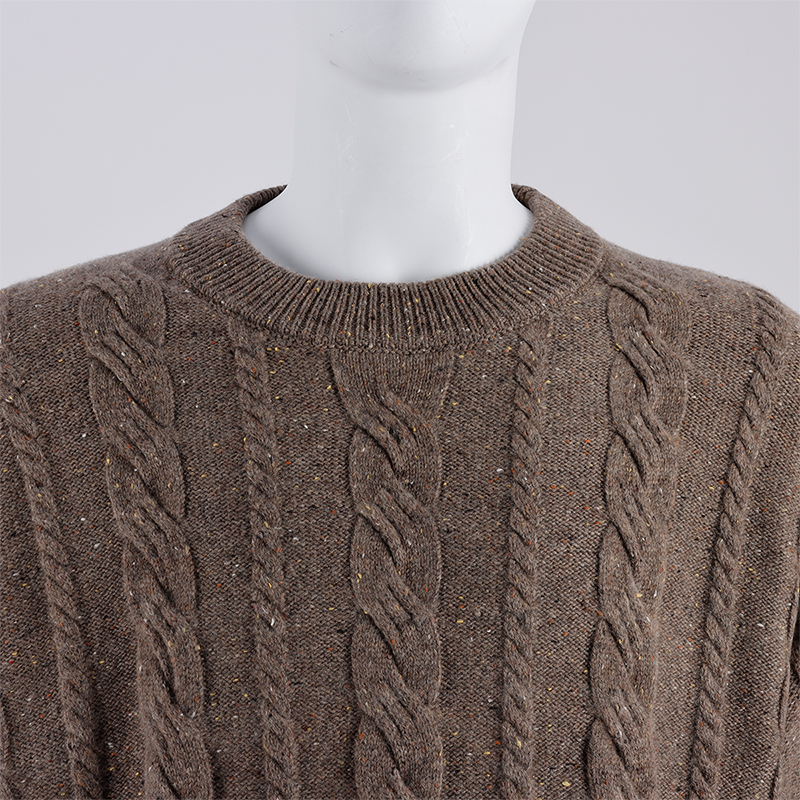 Brown Wool Pullover For Men3