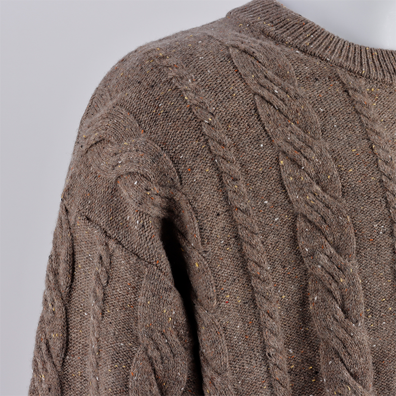 Brown Wool Pullover For Men5