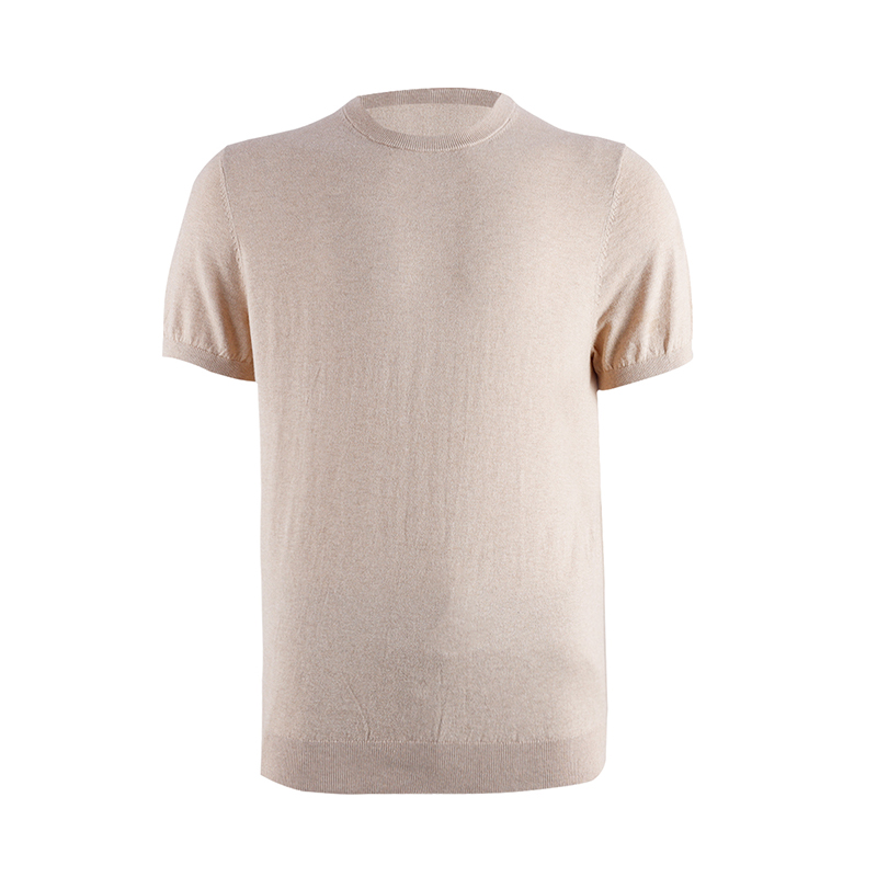 Light Brown Short Sleeve Sweatshirt1