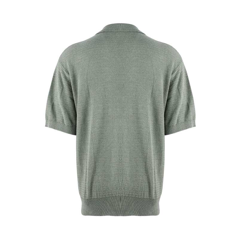 Male Short Sleeve Knit Cardigan Sweater2