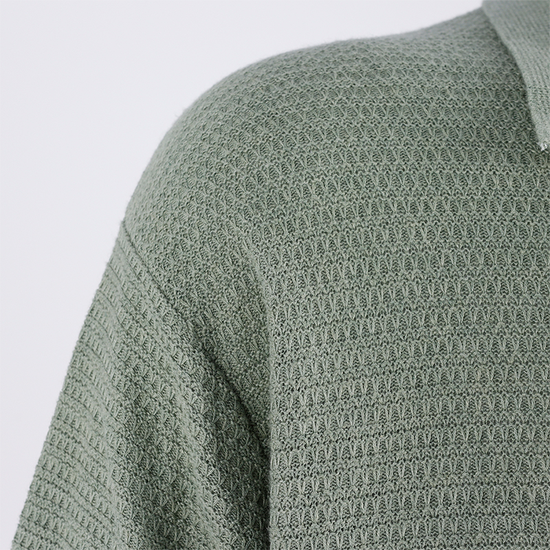 Male Short Sleeve Knit Cardigan Sweater4