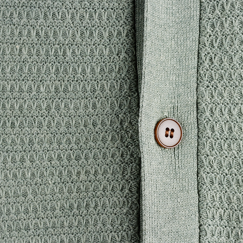 Male Short Sleeve Knit Cardigan Sweater5