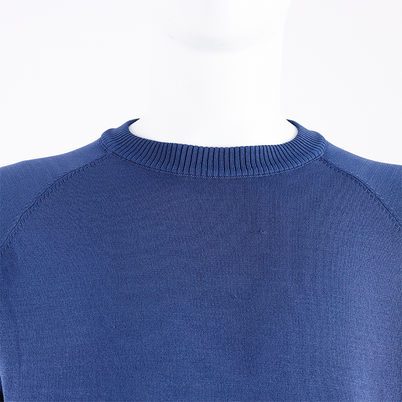 Men Short Sleeve Dark Blue Sweatshirt1