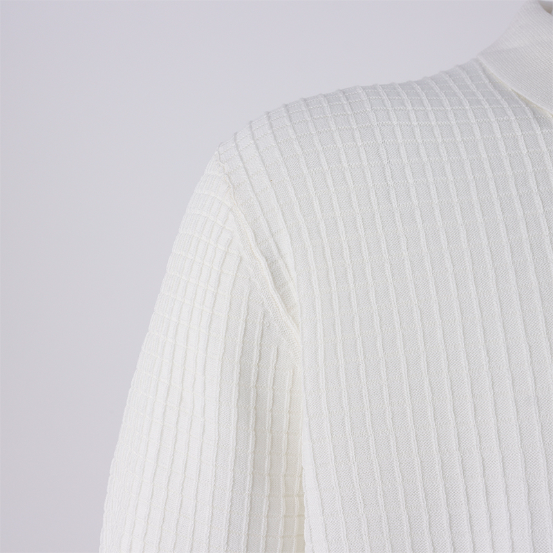 White Polo Pullover Men's Sweater5