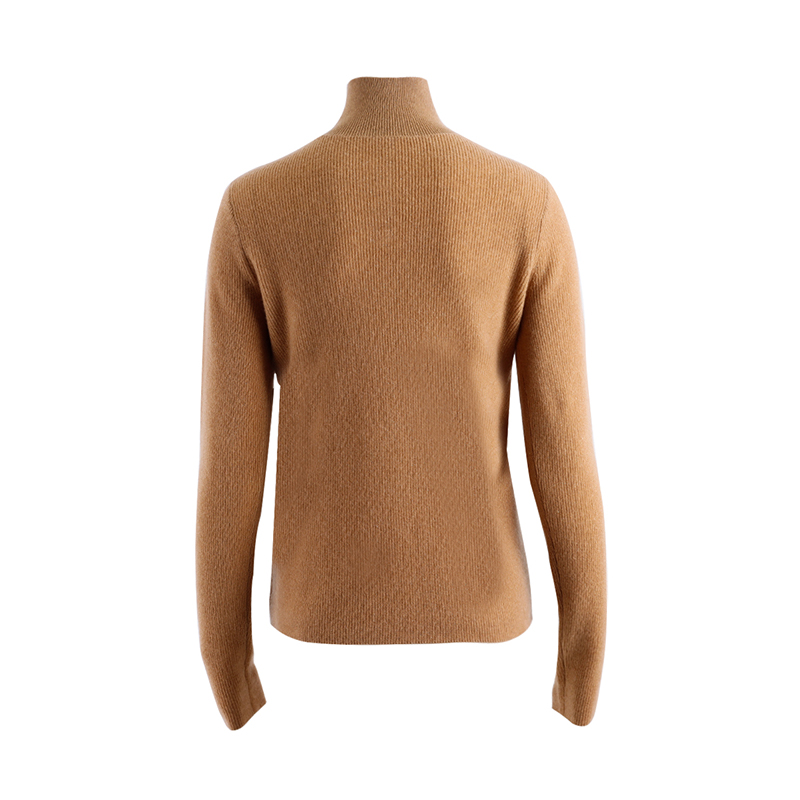 Brown Cashmere Turtleneck Sweater2