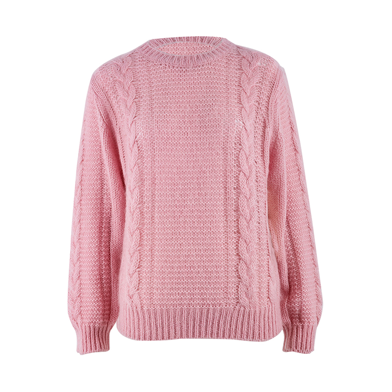 Pink Mohair Heavy Weight Jumper Sweater1