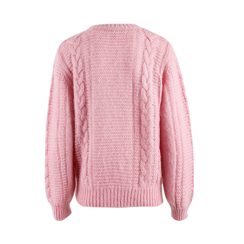Pink Mohair Heavy Weight Jumper Sweater2