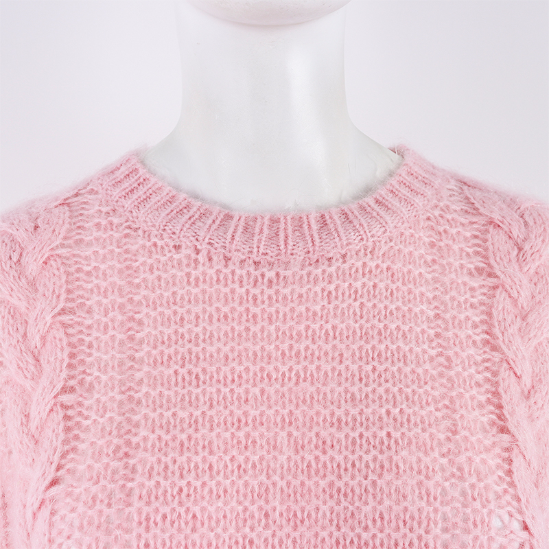Pink Mohair Heavy Weight Jumper Sweater3