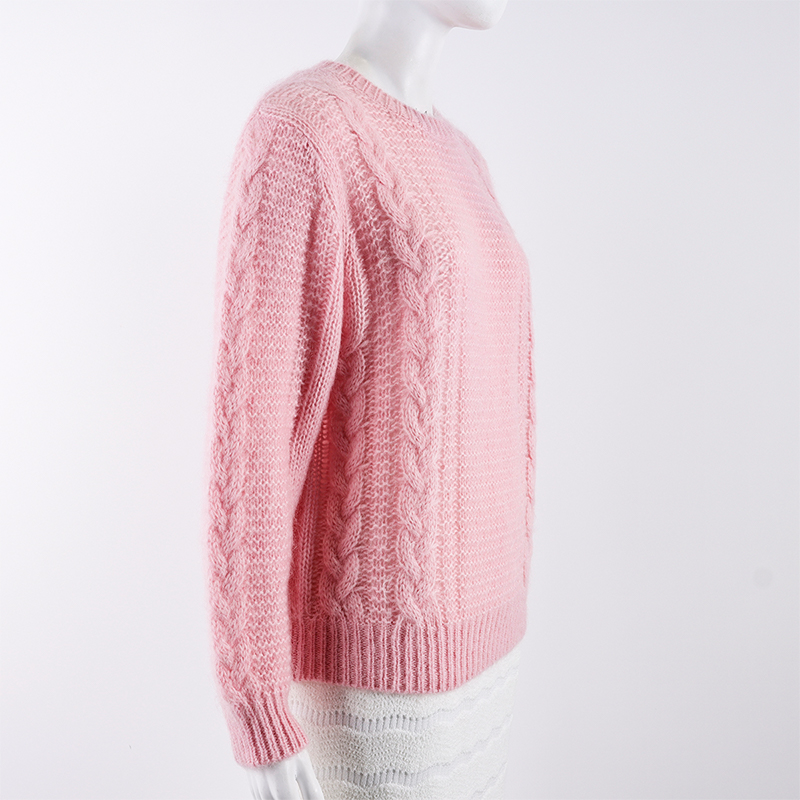 Pink Mohair Heavy Weight Jumper Sweater4