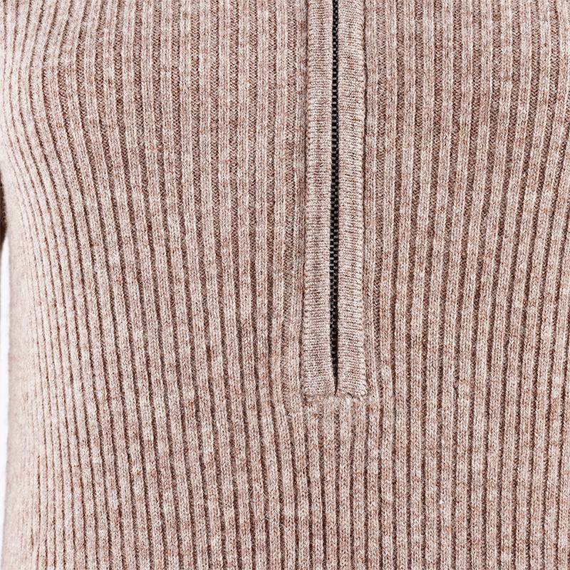 Wool Zip Winter Sweater Dresses Long1