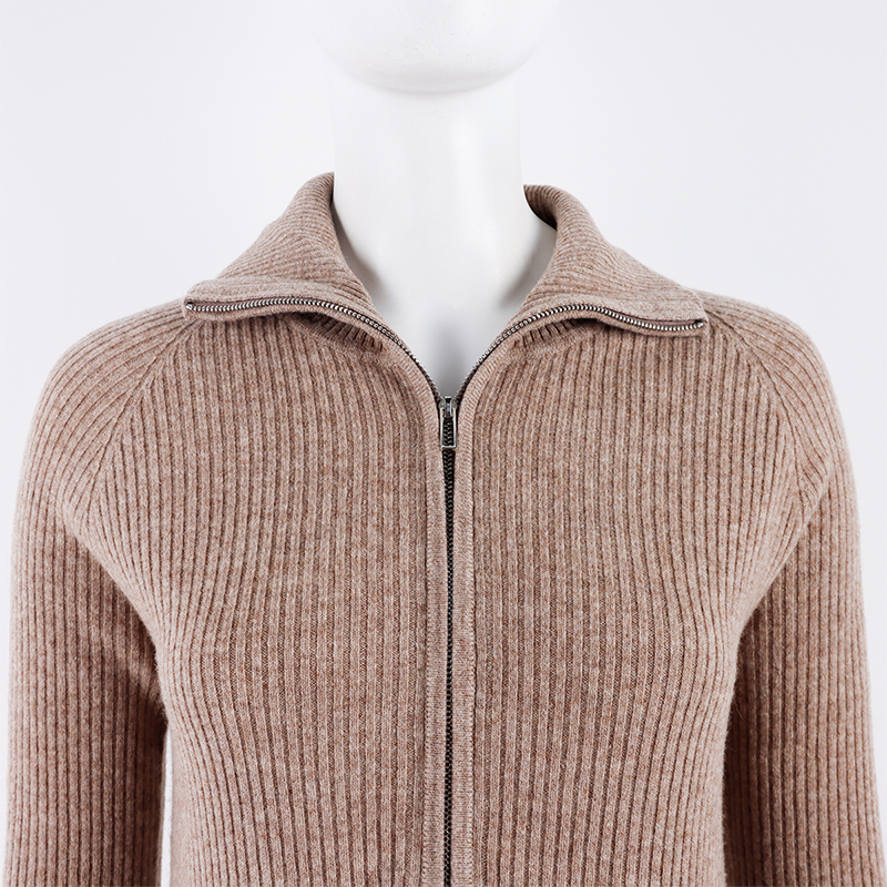 Wool Zip Winter Sweater Dresses Long5
