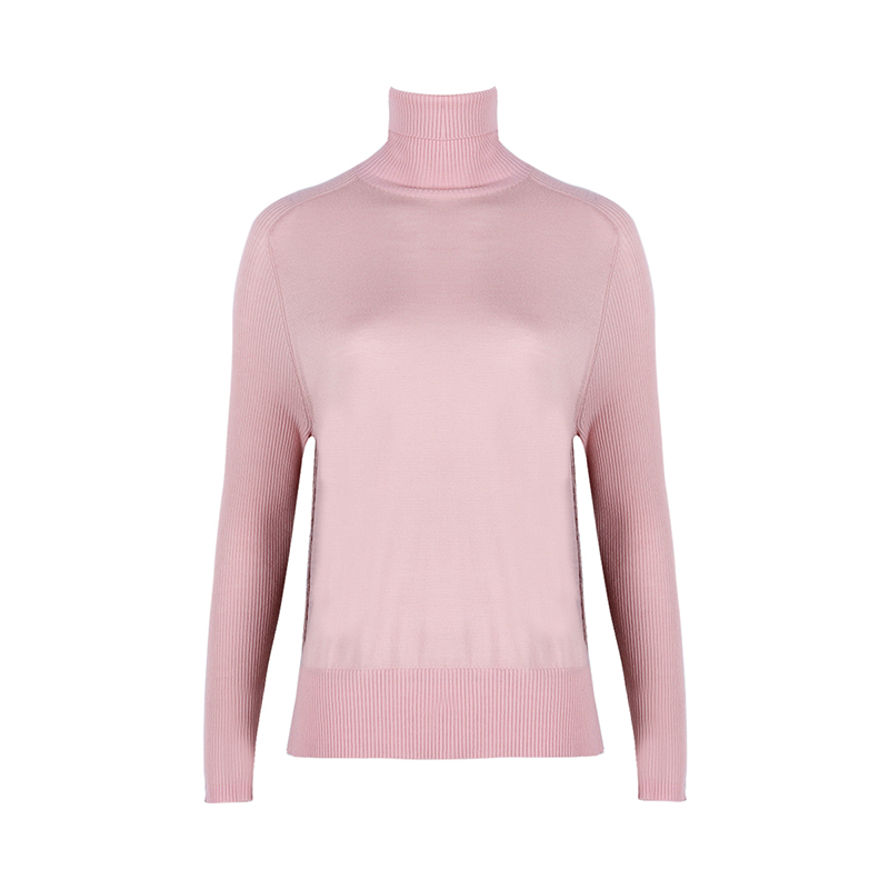 Turtleneck Light Pink Sweater1