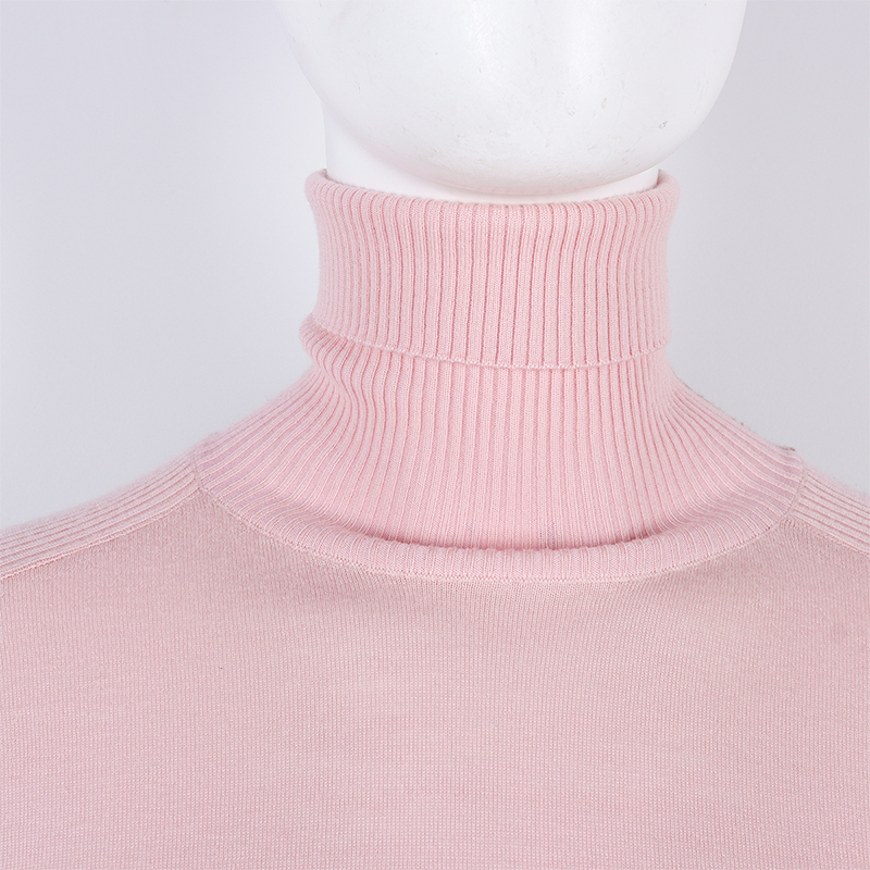Turtleneck Light Pink Sweater3