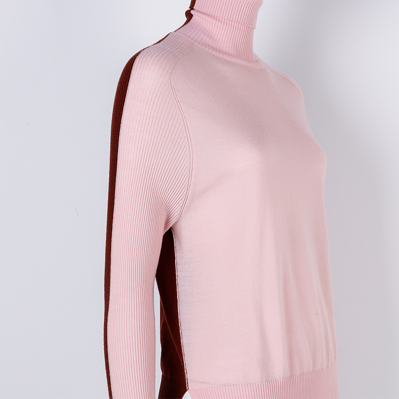Turtleneck Light Pink Sweater4