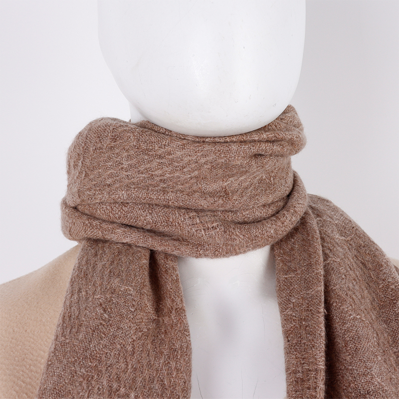 Brown Soft Fringed Scarf6