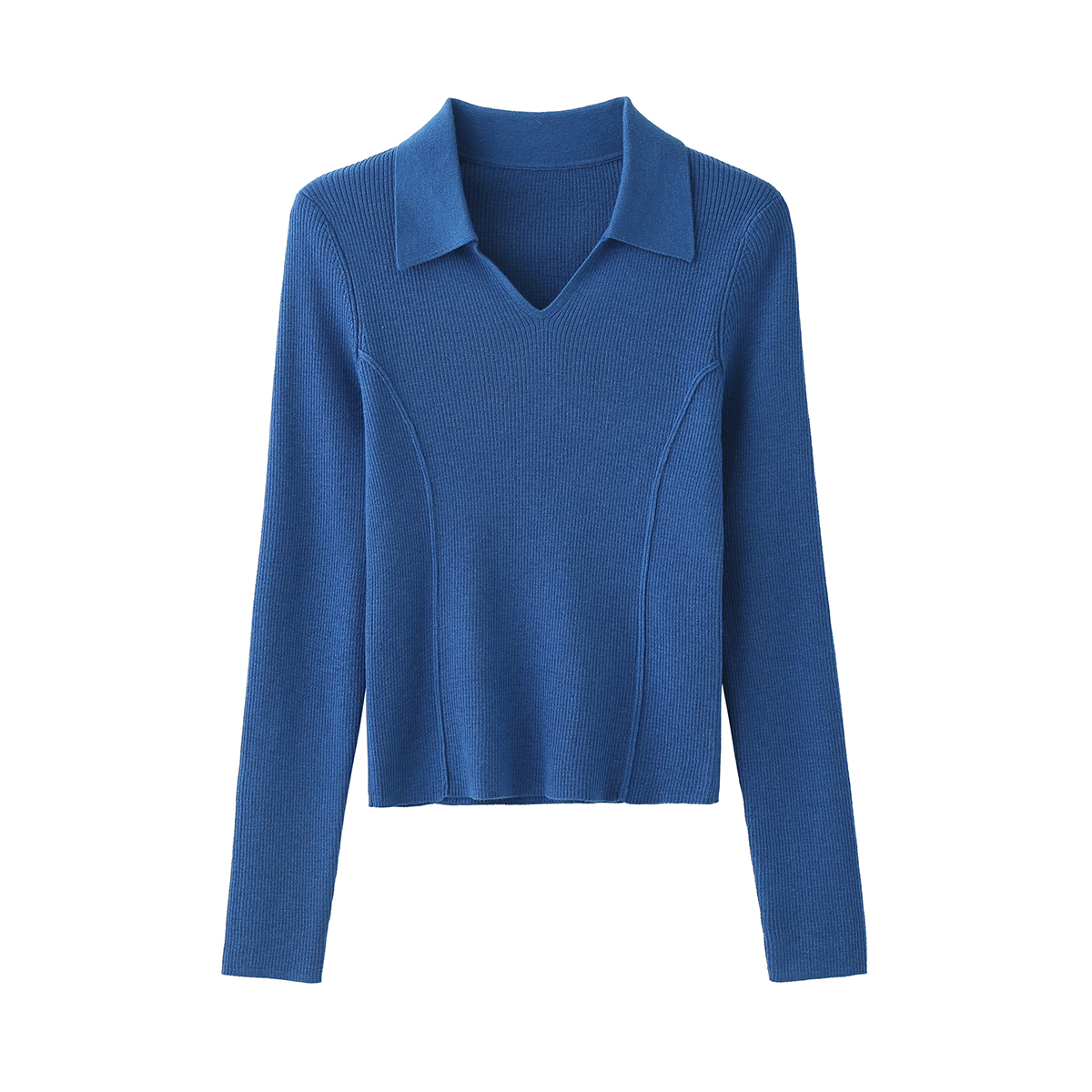 Polo Neck Slim-fit Women's Pullover1