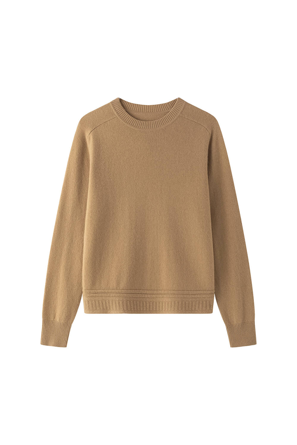 Saddle shoulder 100% cashmere pullover