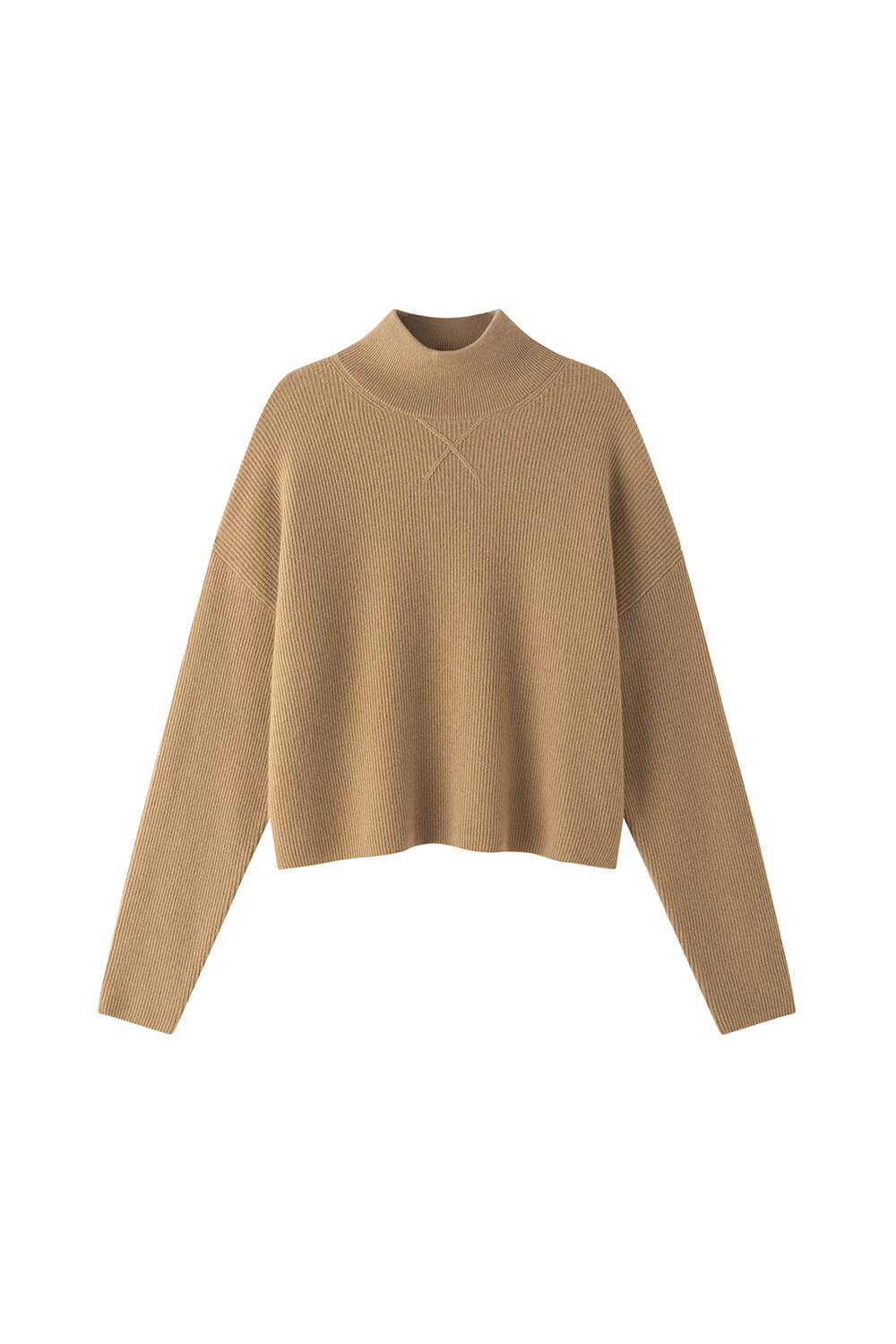 mock neck oversized cashmere jumper